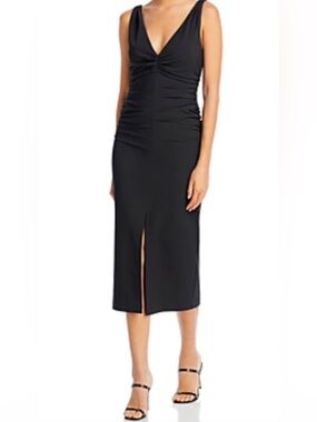 cinq a sept maude sleeveless embroidered midi dress Cinq a Sept Maude Sleeveless Embroidered Midi Dress